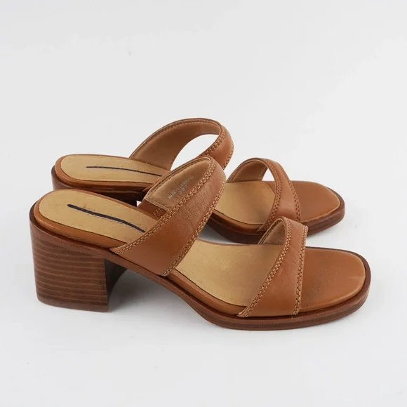 New MADEWELL The Saige Double-Strap Sandal in Leather in Desert Camel - Picture 4 of 8